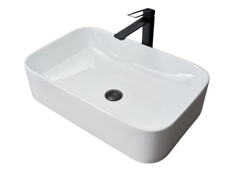 Раковина GID Geometrico N9599 61 см белая - фото 1