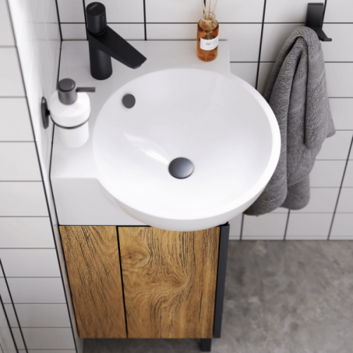 Раковина мебельная Aqwella Дельта 46 см угловая index_1 - фото 3