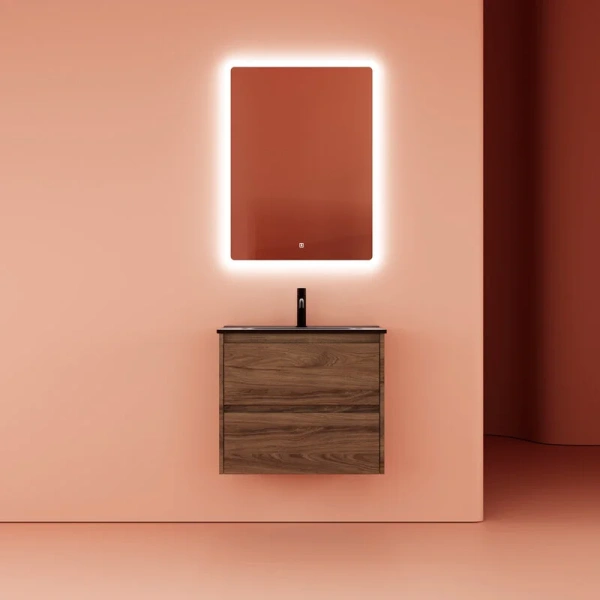 Тумба с раковиной подвесная Sancos Libra LB60ECH 60 см ЛДСП, под дерево - фото 9