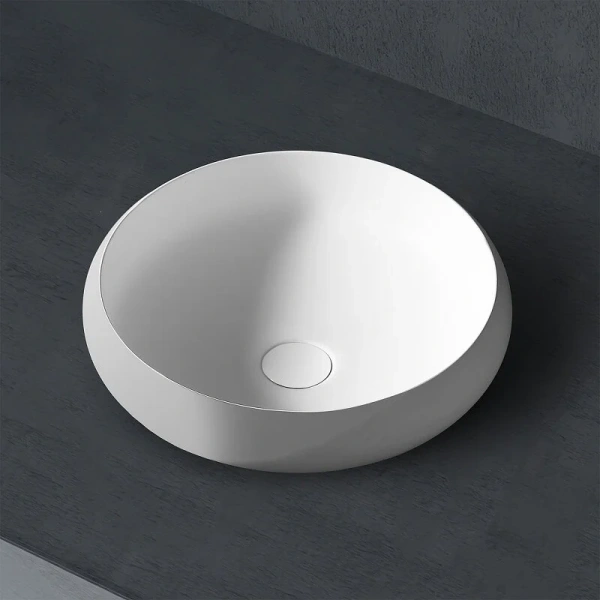 Раковина Abber Stein 40 см белая матовая - фото 3