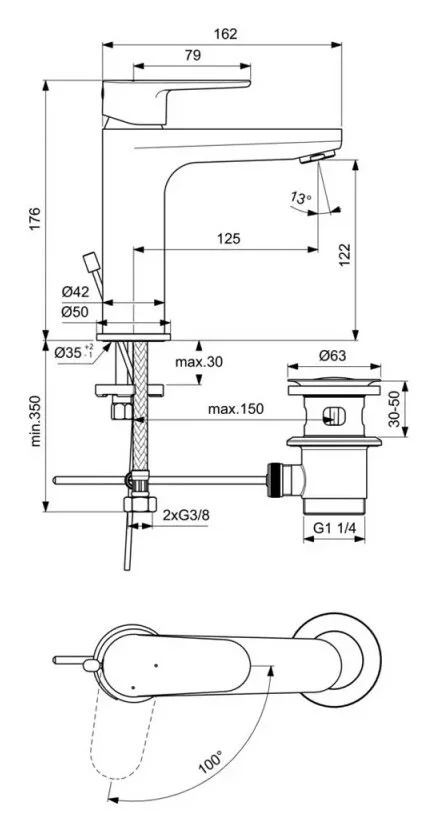 Смеситель для раковины Ideal Standard Cerafine O хром - фото 2