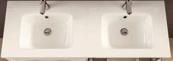 Раковина мебельная Cezares 120 см керамическая, пристенные - фото 3