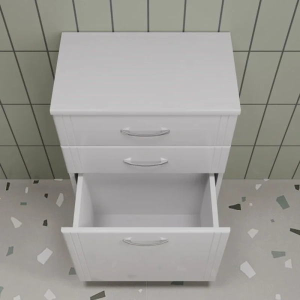 Тумба напольная Style Line Эко Стандарт ТН 50 см белый глянец, современные, hi-tech - фото 5