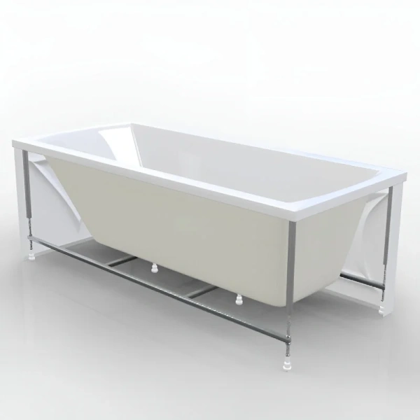 Ванна акриловая 1MarKa Modern 01мод16570кс1+, 165 x 70 см, цвет белый, прямоугольные - фото 5