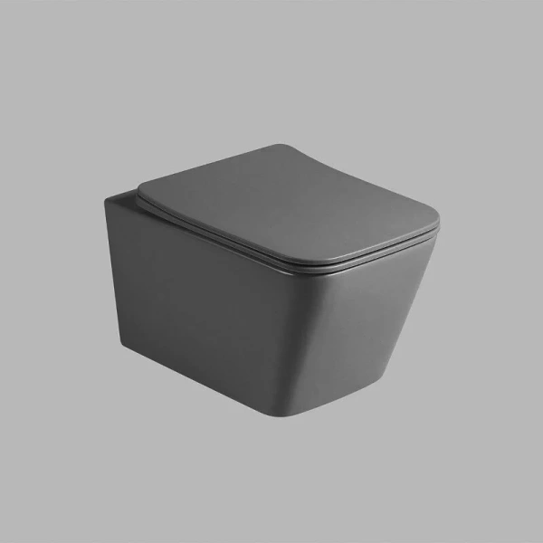 Унитаз подвесной Vincea Q-Line антрацит матовый - фото 1