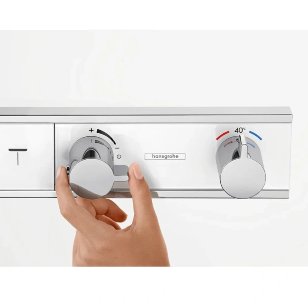 Смеситель для душа Hansgrohe RainSelect хром/белый index_1 - фото 9