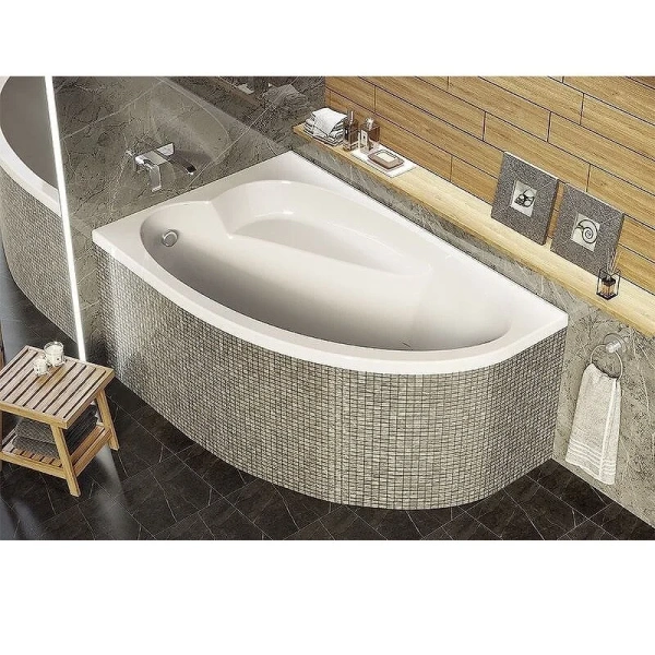 Ванна акриловая Alex Baitler Nero, 150 x 95 см, левая/правая, цвет SuperWhite, NERO L/R 150*95, без гидромассажа, недорогие - фото 5