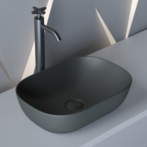Раковина Ceramica Nova Element 45 см темный антрацит - фото 2