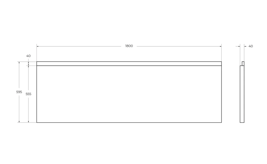 Передняя панель для ванны Cezares Plane белая W37 - фото 2