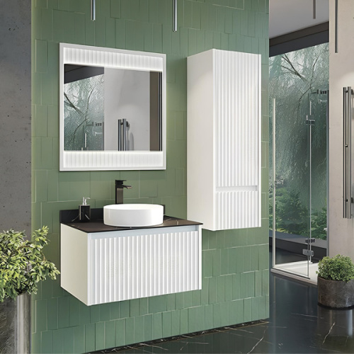 Шкаф-пенал подвесной Comforty Марсель 40 см белый матовый - фото 3