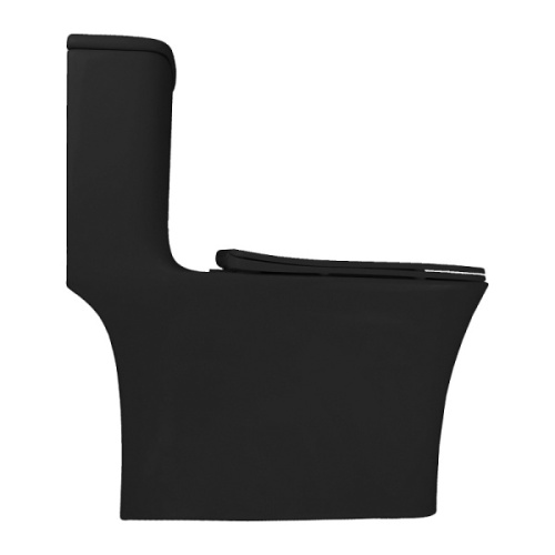 Унитаз моноблок Azario Gressa черный матовый, с горизонтальным, прямым выпуском, с прямым выпуском - фото 7