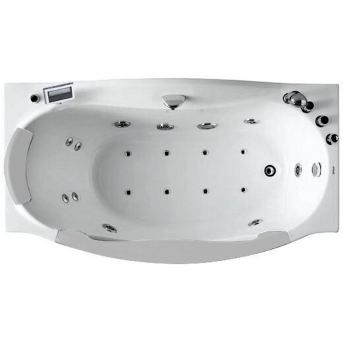 Акриловая ванна правосторонняя Gemy, акриловые, стеклянные - фото 2