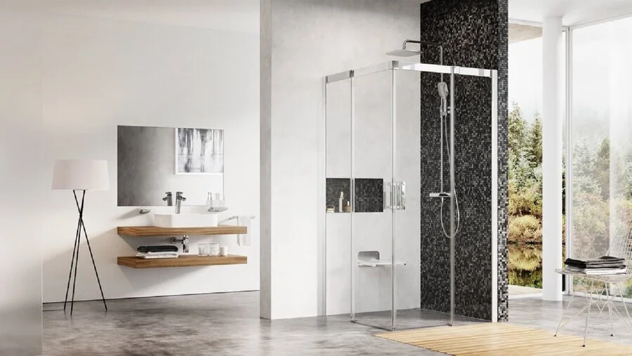 Душевой уголок, профиль белый, Ravak Matrix MSRV4 80/80 - фото 1