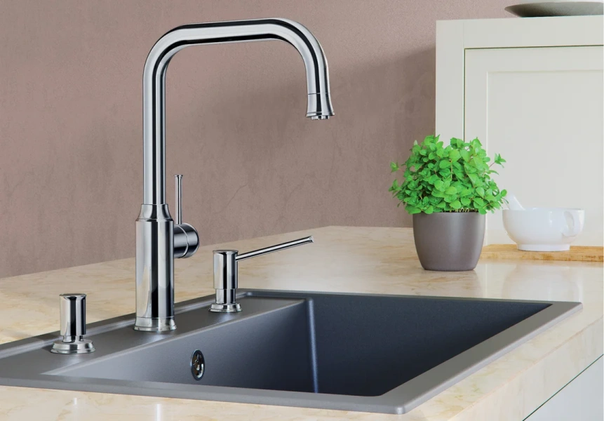 Смеситель для кухни, хром, Blanco Livia-S, для кухни - фото 2