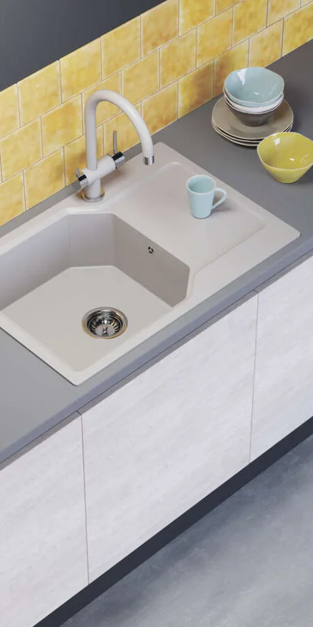 Мойка для кухни Omoikiri Yonaka 78-PA 78 см пастила, врезные - фото 2