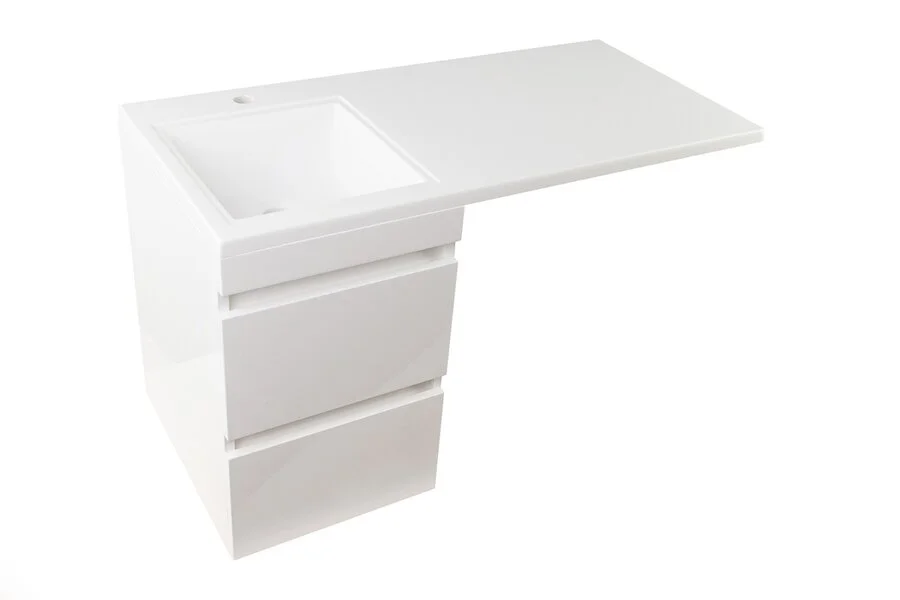 Тумба с раковиной подвесная Style Line Даллас СС-00000567 100 см с ящиками - фото 1