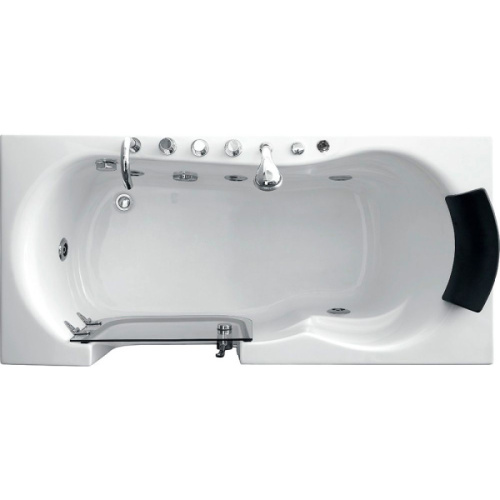 Акриловая ванна левосторонняя пристенная Gemy, акриловые - фото 2