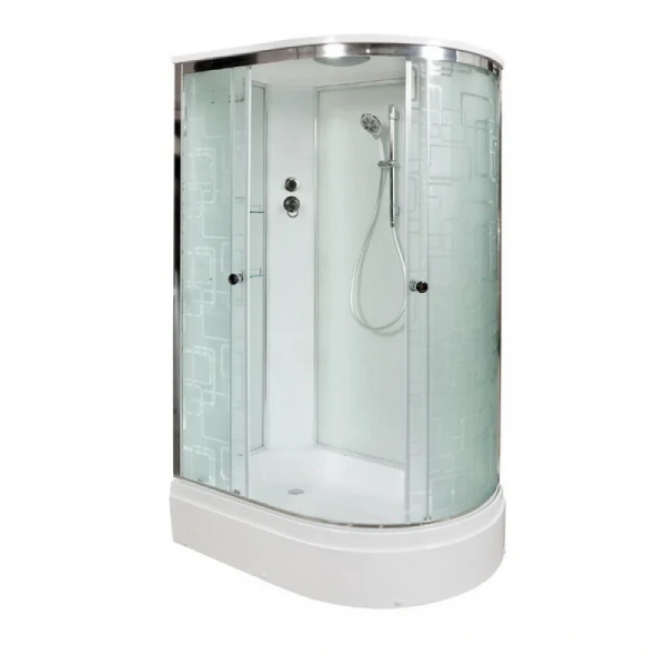 Душевая кабина Deto EM 120x80 см правая, со стеклянными задними стенками - фото 8