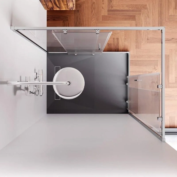 Душевой уголок Am.Pm Gem 120x90 см профиль хром матовый, 120х90 - фото 5