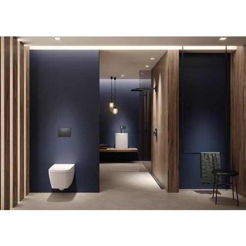 Клавиша смыва Tece TECEsquare сатин, черный хром, слив эконом-стандарт с двумя клавишами - фото 3