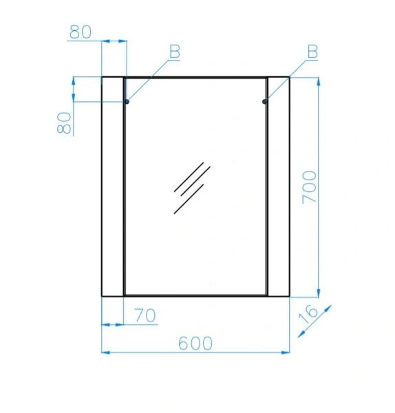 Зеркало Style Line Монако 60 см белая осина/белый лакобель, по запросу - фото 2