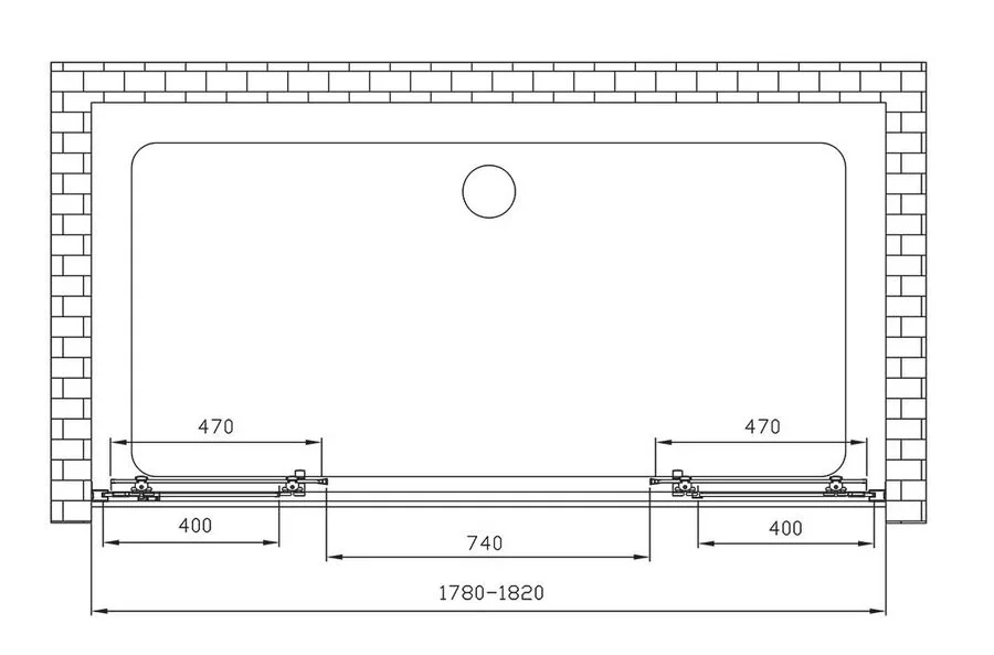 Душевая дверь в нишу Vincea Alpha VDS-3AL2180 см хром - фото 3
