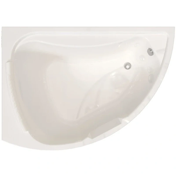 Акриловая ванна Радомир Альбена 1-01-0-1-1-015, 168 x 120 см, левая, каркас, подголовник в комплекте, белая - фото 1