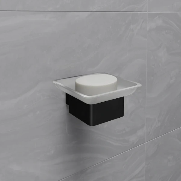 Мыльница Lemark Smooth Line черная матовая - фото 3