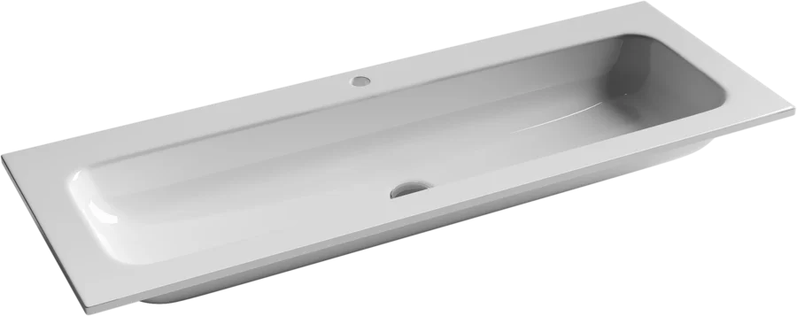 Тумба под раковину подвесная Sancos Delta 120 см дуб красный/графит