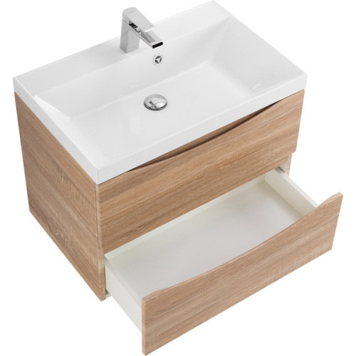 Тумба под раковину подвесная BelBagno Marino 70 см rovere bianco, моноблок - фото 5