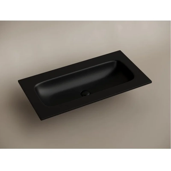 Раковина Ceramica Nova Grace 91 см черная матовая - фото 3