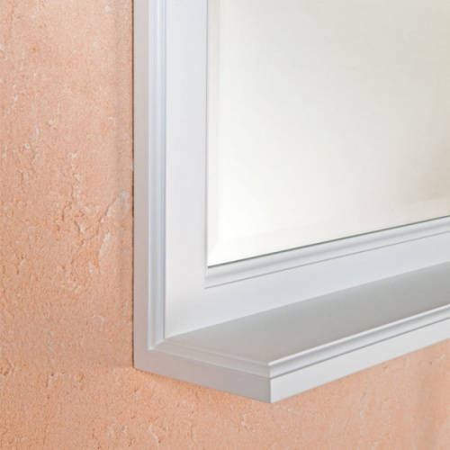 Зеркало для ванной с полкой, цвет белый матовый, La Beaute Michel index_1 - фото 3