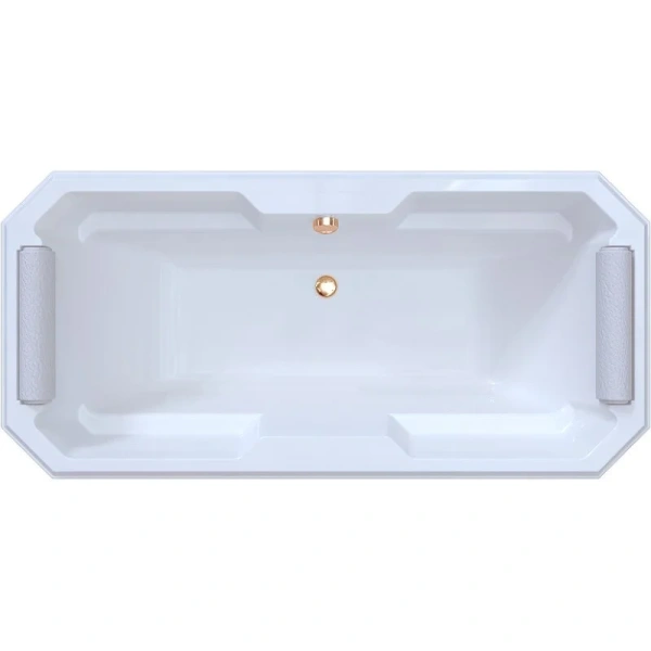 Акриловая ванна Fra Grande Фернандо 4-01-4-0-1-421, 190 x 90 см, рама-подставка на декоративных ножках, подголовник - 2 шт., белая/бронза, в наличии - фото 10