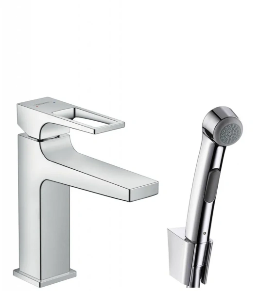 Смеситель с гигиеническим душем Hansgrohe Metropol хром - фото 1