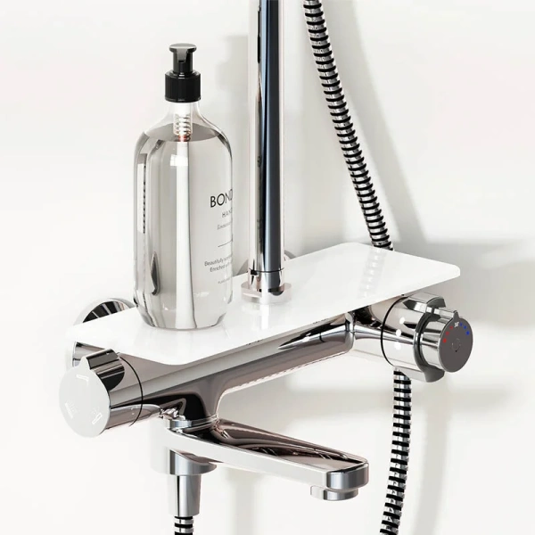 Душевая стойка Damixa Jupiter 977760 с тропическим душем, с изливом - фото 5