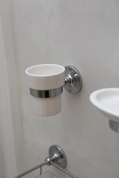 Стакан для ванной керамический, цвет хром, Devon&Devon Cavendish index_1 - фото 3