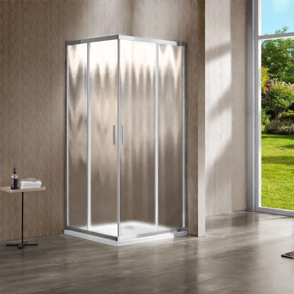 Душевой уголок Vincea Garda VSS-1G9010C 100х90 см верхние ролики из нержавеющей стали