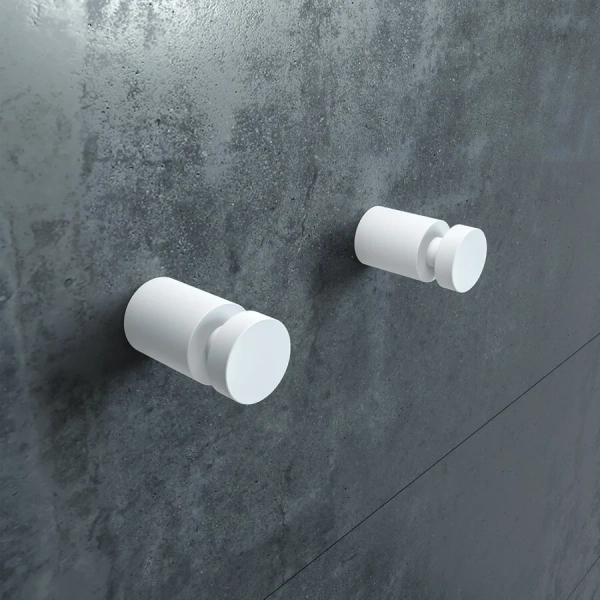 Крючок для ванной IDDIS Petite белый матовый - фото 3