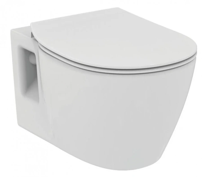 Унитаз подвесной Ideal Standard Connect безободковый с сиденьем микролифт - фото 1
