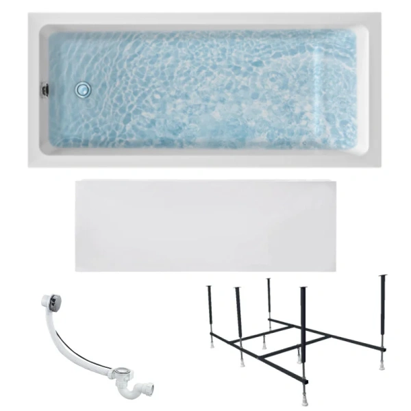 Ванна акриловая 1MarKa Bianca 01бья1675кп, 160 x 75 см, цвет белый - фото 4