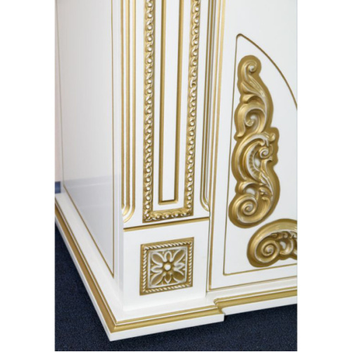 Шкаф-пенал, петли справа, цвет белый, Misty Барокко, по запросу index_2 - фото 6