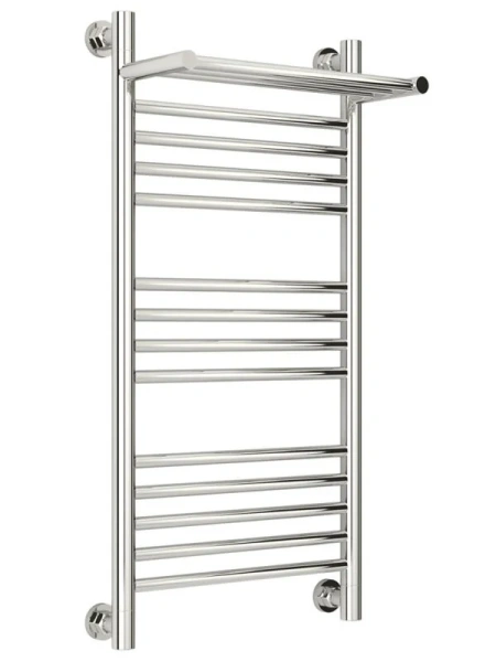 Полотенцесушитель водяной Сунержа Богема+ 40x80 см с полкой, хром - фото 1