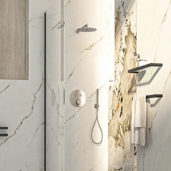 Кронштейн для верхнего душа Kerama Marazzi Eterna нержавеющая сталь - фото 4