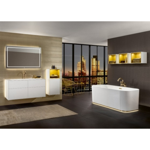 Ванна квариловая Villeroy & Boch Finion 170х70 см отдельностоящая, альпийский белый, 170x70 см - фото 4