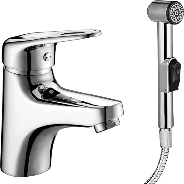 Смеситель для раковины с гигиеническим душем Lemark Luna LM4116C - фото 1