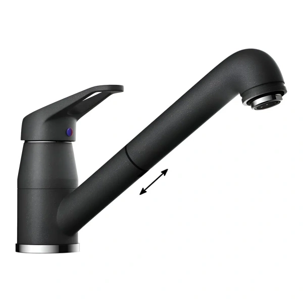 Смеситель для кухни Omoikiri Tateyama-S 49941 с выдвижным изливом - фото 3