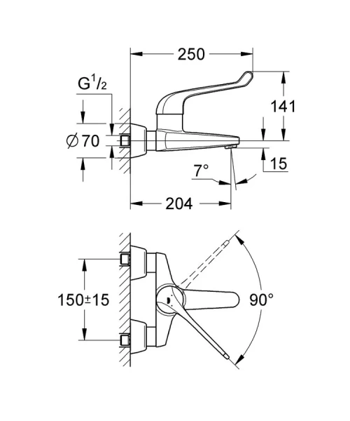 Смеситель для раковины Grohe Euroeco Special 32795000 - фото 2