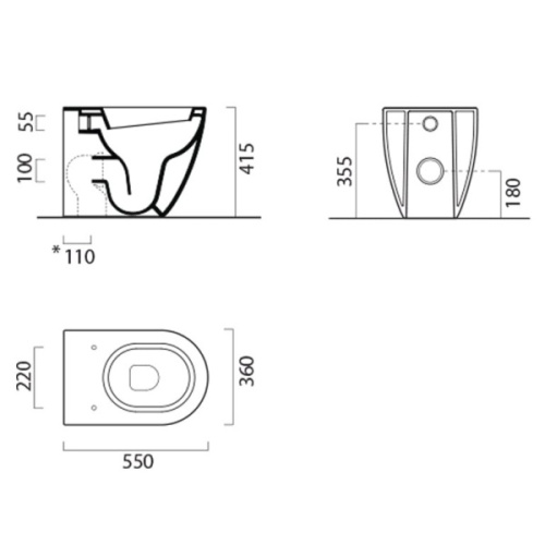 Схема, без бачка, со скрытым бачком - фото 3