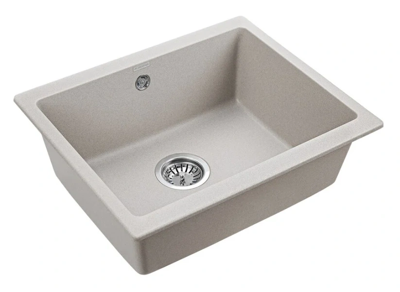 Мойка для кухни Paulmark Gera 55 см серая, кварц - фото 3