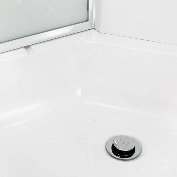 Душевая кабина Deto EM 100x100 см без крыши, современныe, hi-tech, декорированныe - фото 10